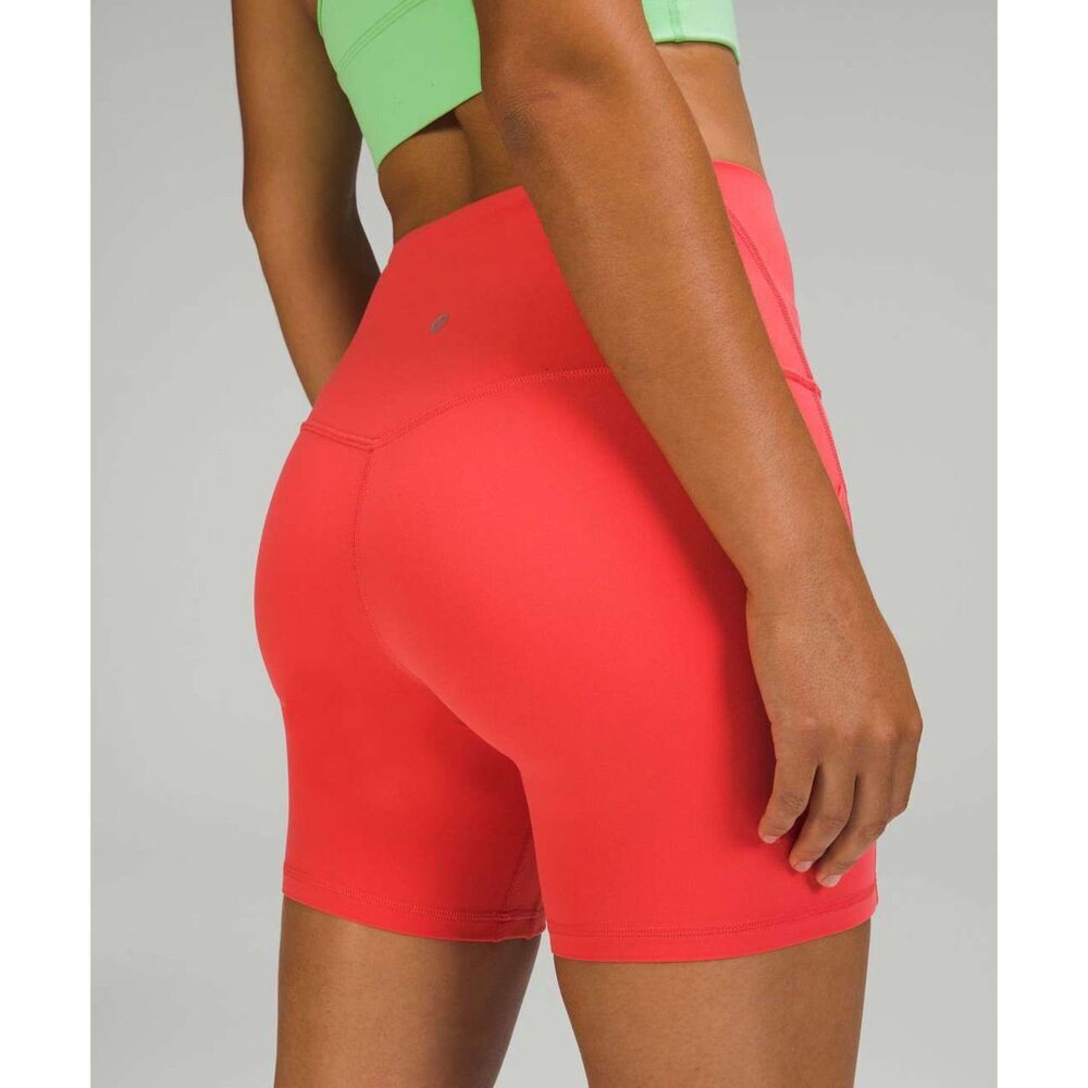 Lululemon Align High-Rise Shorts with Pockets 6" Size 8 Pink Excellent Condition - Picture 5 of 8